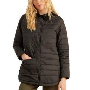 NWT Roark Women’s Chopper II Quilted Puffer Chore Jacket Primaloft Black Size XS